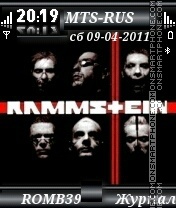 Скриншот темы Rammstein By ROMB39