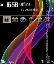 Metal Rainbow 01 tema screenshot