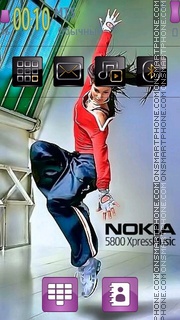 Скриншот темы Nokia Dance