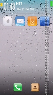 Скриншот темы Iphone Drops