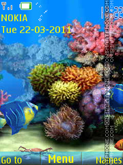 Aquarium animated 01 es el tema de pantalla