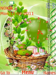 Easter Clock 01 es el tema de pantalla