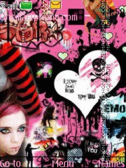 Pink Punk 01 tema screenshot