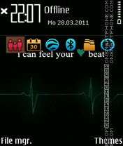 Heart beat theme screenshot