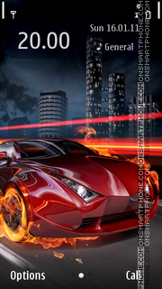 Fire Car 06 theme screenshot