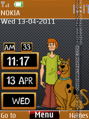 Scooby Doo Clock tema screenshot