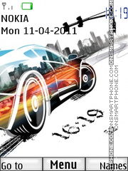 Burnout Paradise Clock tema screenshot