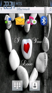 Htc I Love You tema screenshot