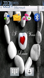 Htc I Love You theme screenshot