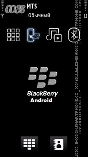 Blackberry Android theme screenshot