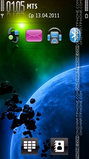 Planet Blue V1 theme screenshot