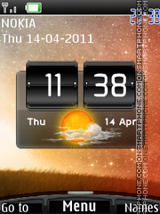 Скриншот темы Fresh Nature Clock