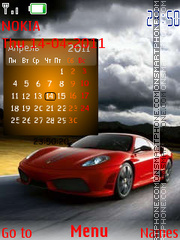 Capture d'écran Ferrari Calender Swf thème