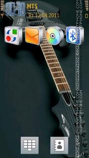 Beautiful Guitar tema screenshot