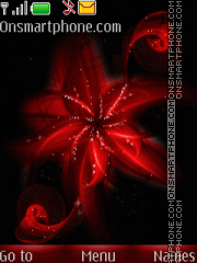 Animated Red Flower By ROMB39 tema screenshot