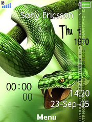 Snake Clock es el tema de pantalla