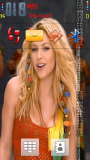 Скриншот темы Shakira 16