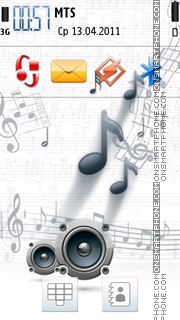 Music Speakars 01 tema screenshot