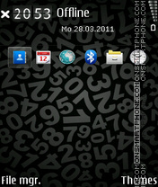 Numbers black Theme-Screenshot