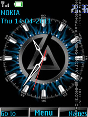 Linkin Park clock 02 theme screenshot