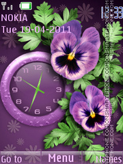 Flowers tema screenshot