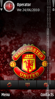 MAN UTD Champions League es el tema de pantalla