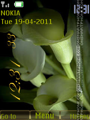 Bouquet clock tema screenshot