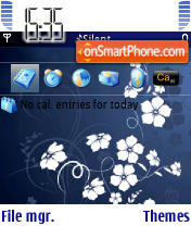 Frost Flowers theme screenshot