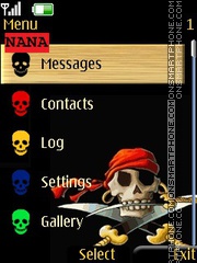 Pirate Skull CLK tema screenshot