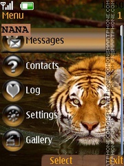 Capture d'écran Tiger CLK thème