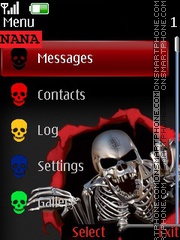 Skeleton Red CLK Theme-Screenshot