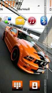 Orange Mustang 02 tema screenshot