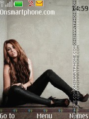 Miley Cyrus 03 theme screenshot