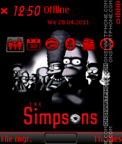 Capture d'écran The simpson 02 thème