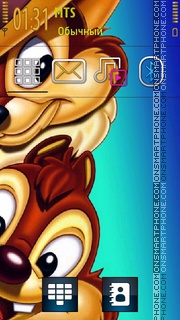 Скриншот темы Alvin and the Chipmunks