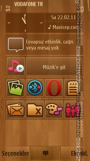 Wood tema screenshot