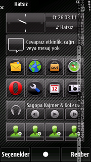 Black circle theme screenshot