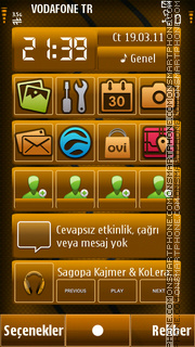 Brown theme screenshot