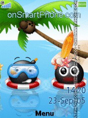 Hawaii Smileys tema screenshot