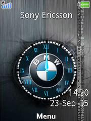 BMW Logo Clock tema screenshot