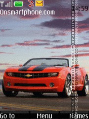 Скриншот темы Chevrolet Camaro Red