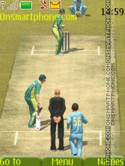 3d Cricket tema screenshot