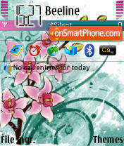 Capture d'écran Orchid Design thème