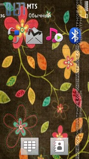 Flower Design tema screenshot