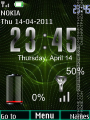 Matrix Battery theme screenshot