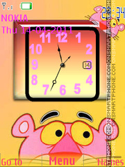 Скриншот темы Pink Panther Clock 01