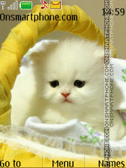 Kitten In Basket By ROMB39 es el tema de pantalla