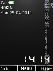 Flash Clock Neon theme screenshot