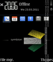 Deep dark symbian by m_onsoon es el tema de pantalla