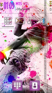 Dance Colors tema screenshot